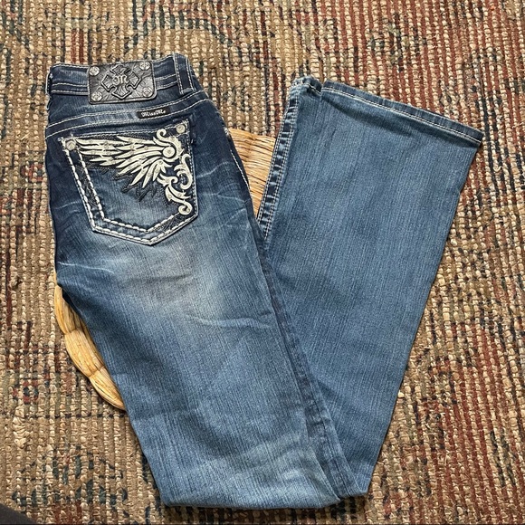 Miss Me Denim - miss me mid rise boot cut jeans 27